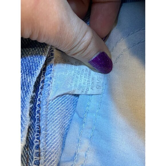 Vintage Lee‎ High-Waisted Light Wash Blue Jeans Patches Womens Size 9 - Picture 5 of 6